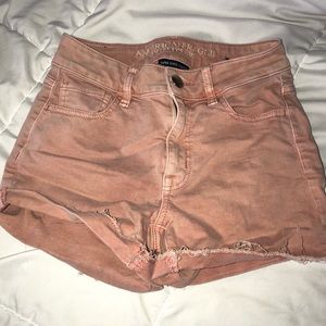 Pink American Eagle High Waisted Shorts